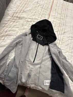 Hurley Gray Blazer with Black Hood